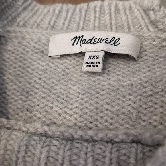 Madewell Cowgirl Sweater Madewell El Rancho Sweater Cowgirl Gray XXS - Picture 4 of 8